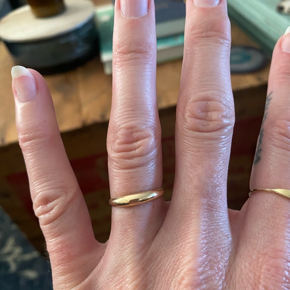 Catbird Petite Coupe Gold Dome Ring